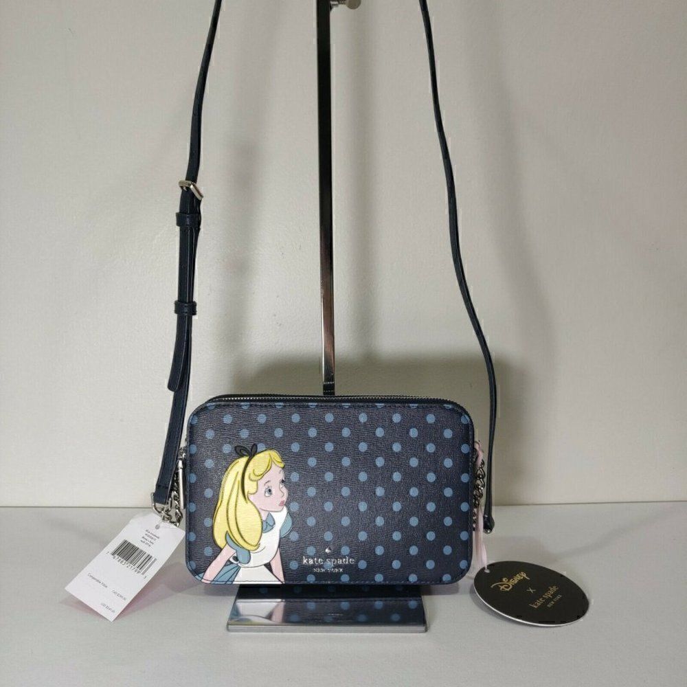 NWT WLR00610 Disney x Kate Spade Alice in Wonderland Crossbody Handbag